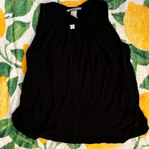 H&M Dress Tank Blouse with Gold Clasp